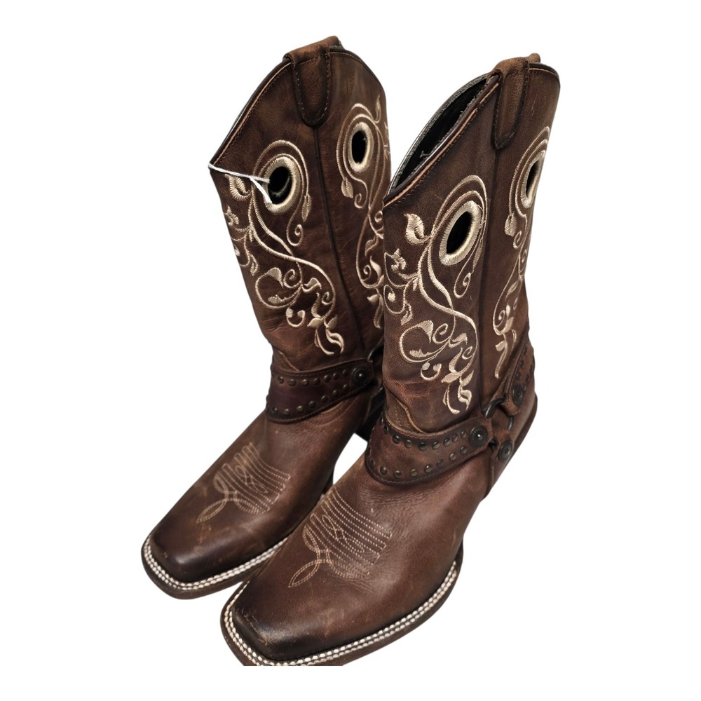NWT J.B. Dillon Reserve Women's Size 10 B Brown Western Boots NEW TAGS - Picture 2 of 7